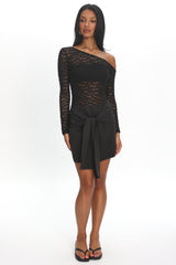 Belladonna Lace Mini Dress Black