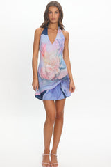 Avenor Halter Mini Dress Navy
