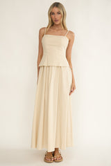 Antonita Cami Strap Maxi Dress Stone
