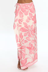 Azumi Wrap Maxi Skirt Pink