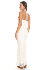 Bahama Breeze Crochet Maxi Dress Ivory