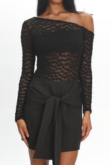 Belladonna Lace Mini Dress Black