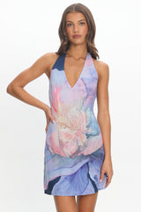 Avenor Halter Mini Dress Navy