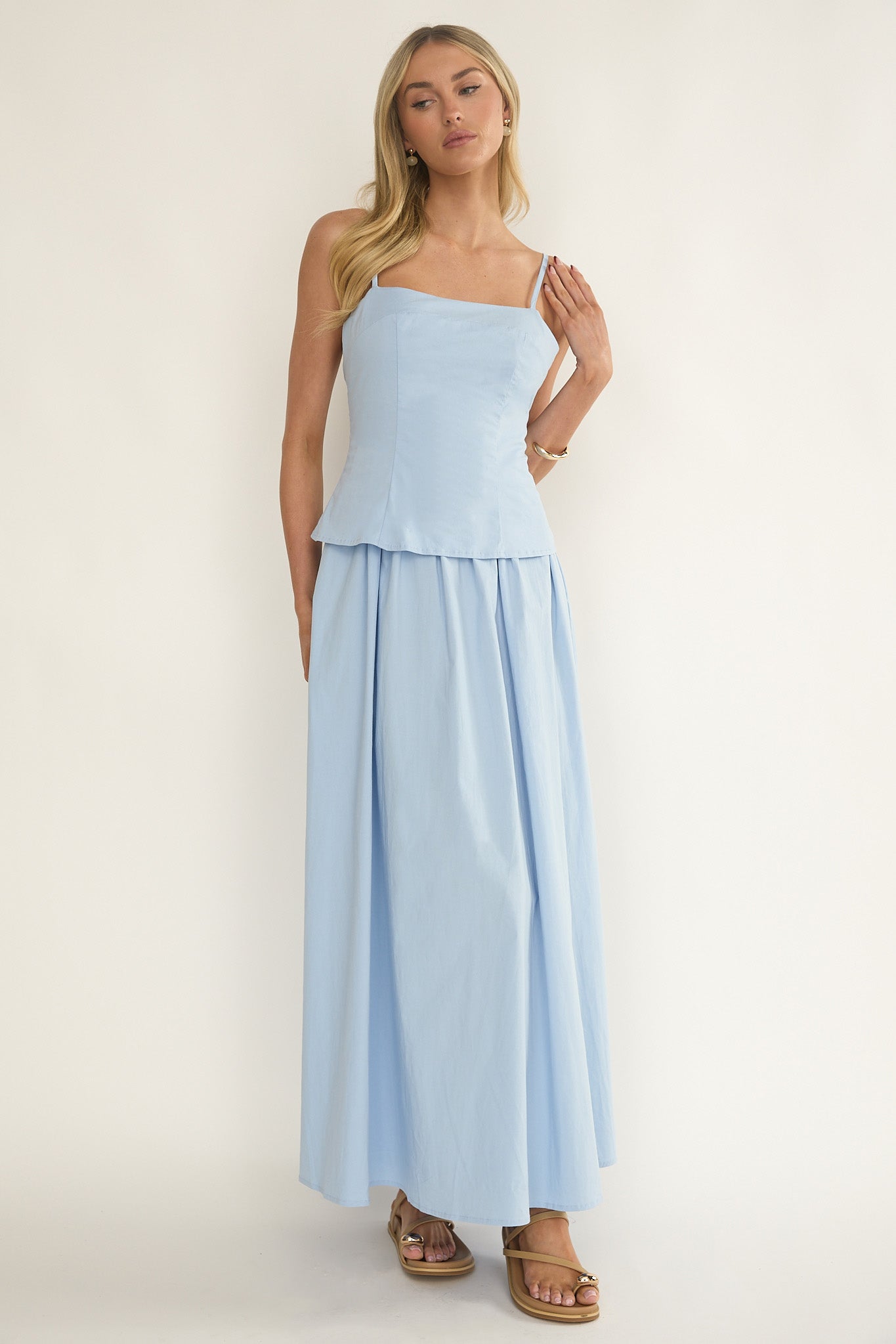 Antonita Cami Strap Maxi Dress Blue