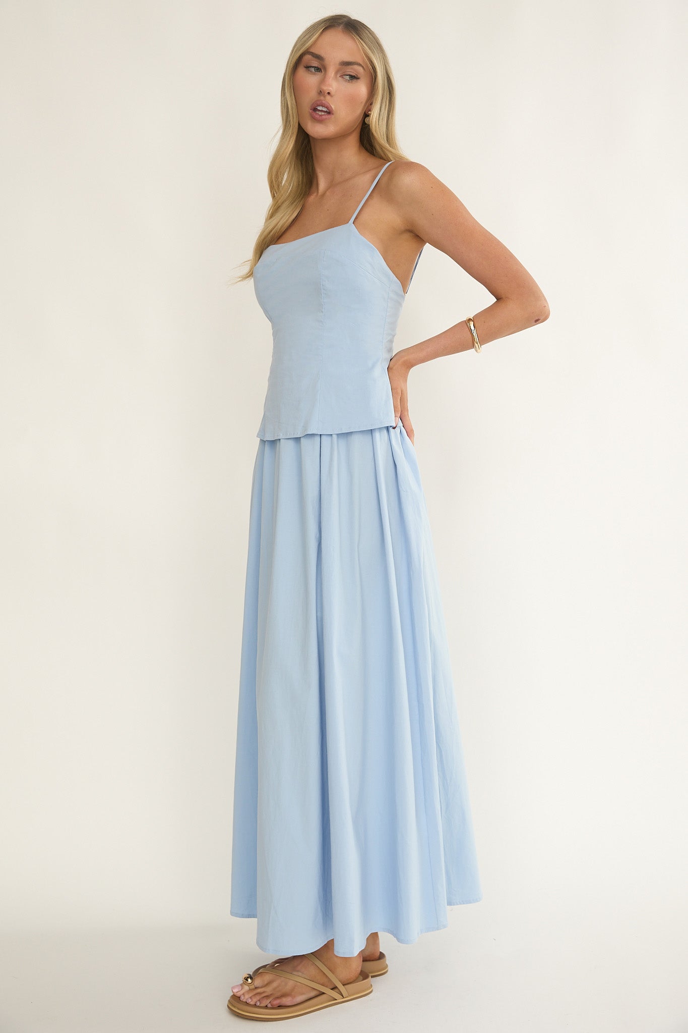 Antonita Cami Strap Maxi Dress Blue