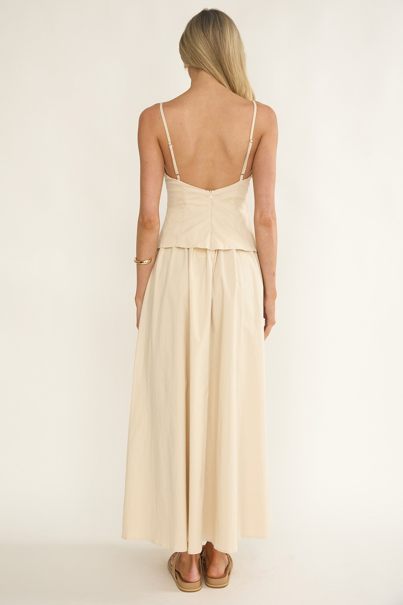 Antonita Cami Strap Maxi Dress Stone