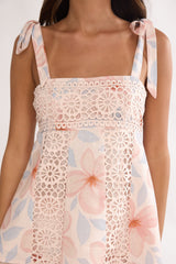 Baybreeze Tied Shoulder Top Floral