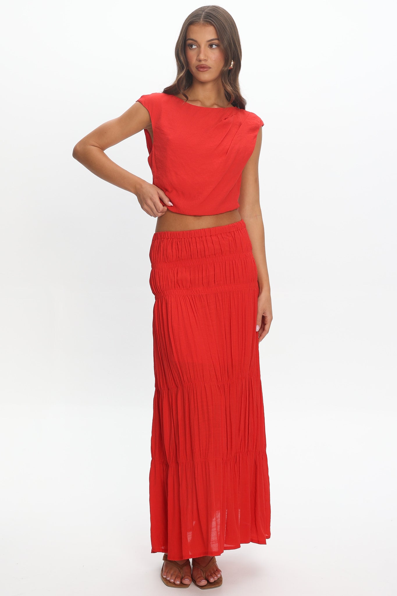Arden Maxi Skirt Chilli
