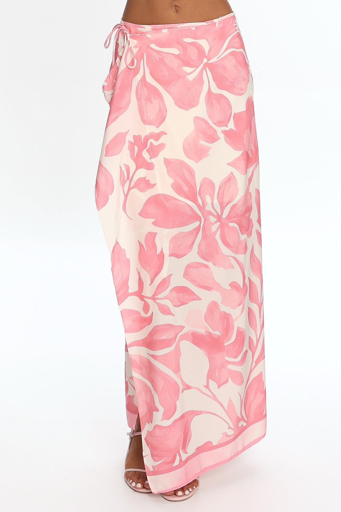 Azumi Wrap Maxi Skirt Pink