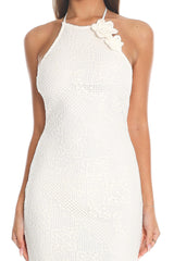 Bahama Breeze Crochet Maxi Dress Ivory